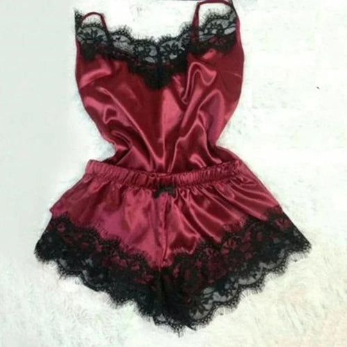 Lace-Trim Silk Cami Set — luxury lingerie, hand-picked by Karina | Dentelle Karina