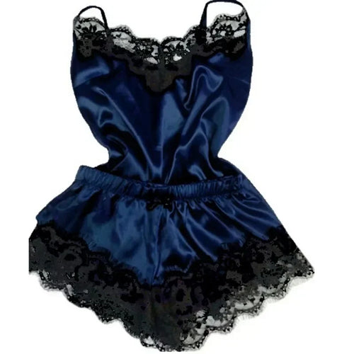 Lace-Trim Silk Cami Set — luxury lingerie, hand-picked by Karina | Dentelle Karina